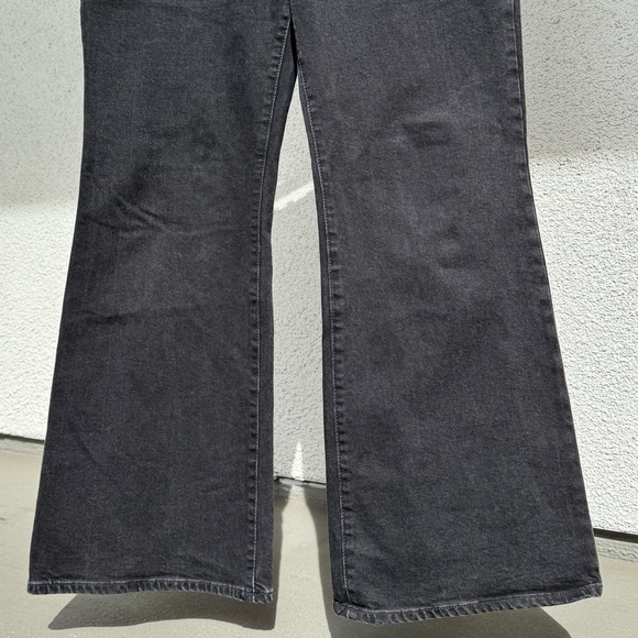 Madewell Black Flare‎ Wide Leg Jeans size 32 - Picture 5 of 7